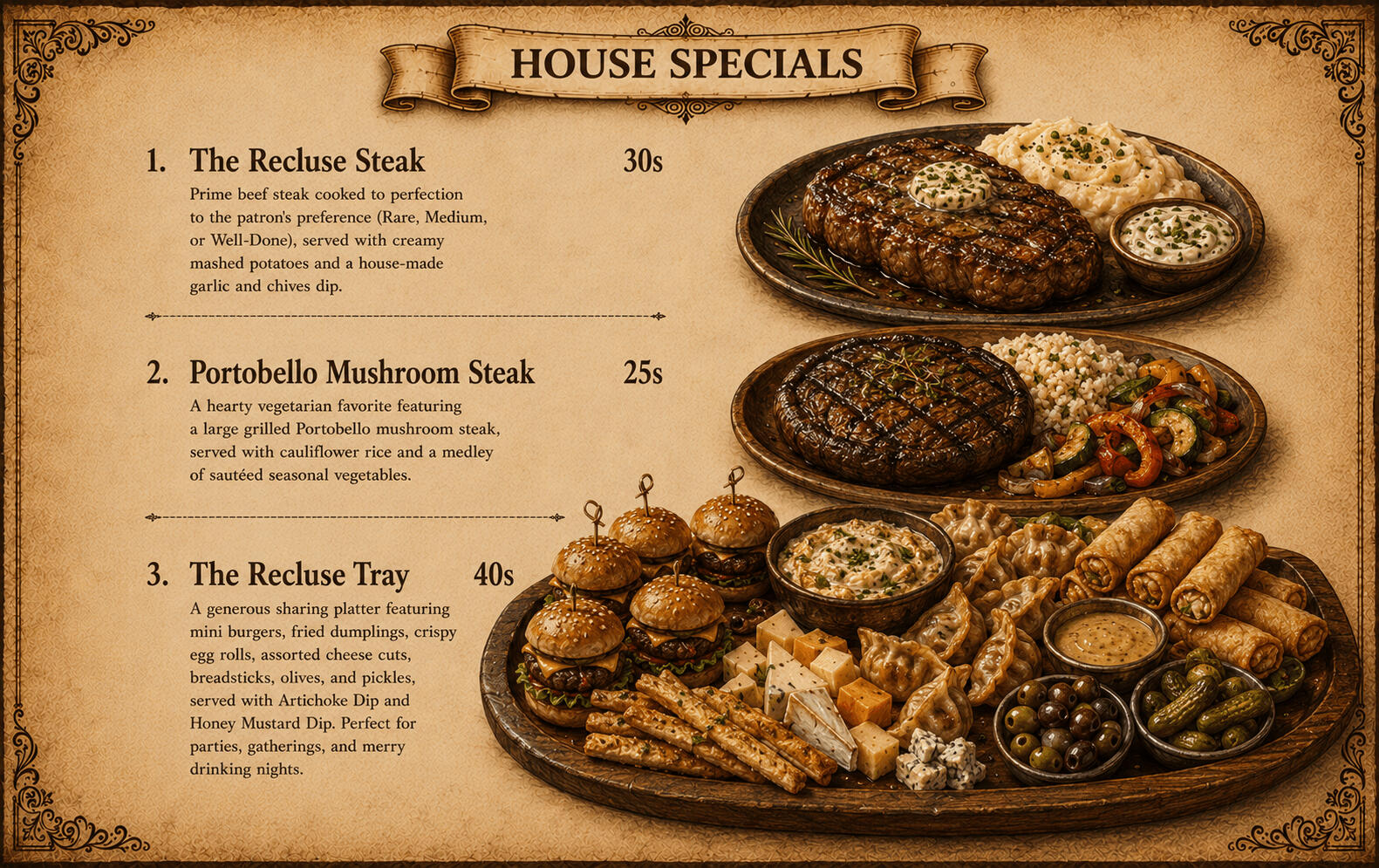 Drinks Menu