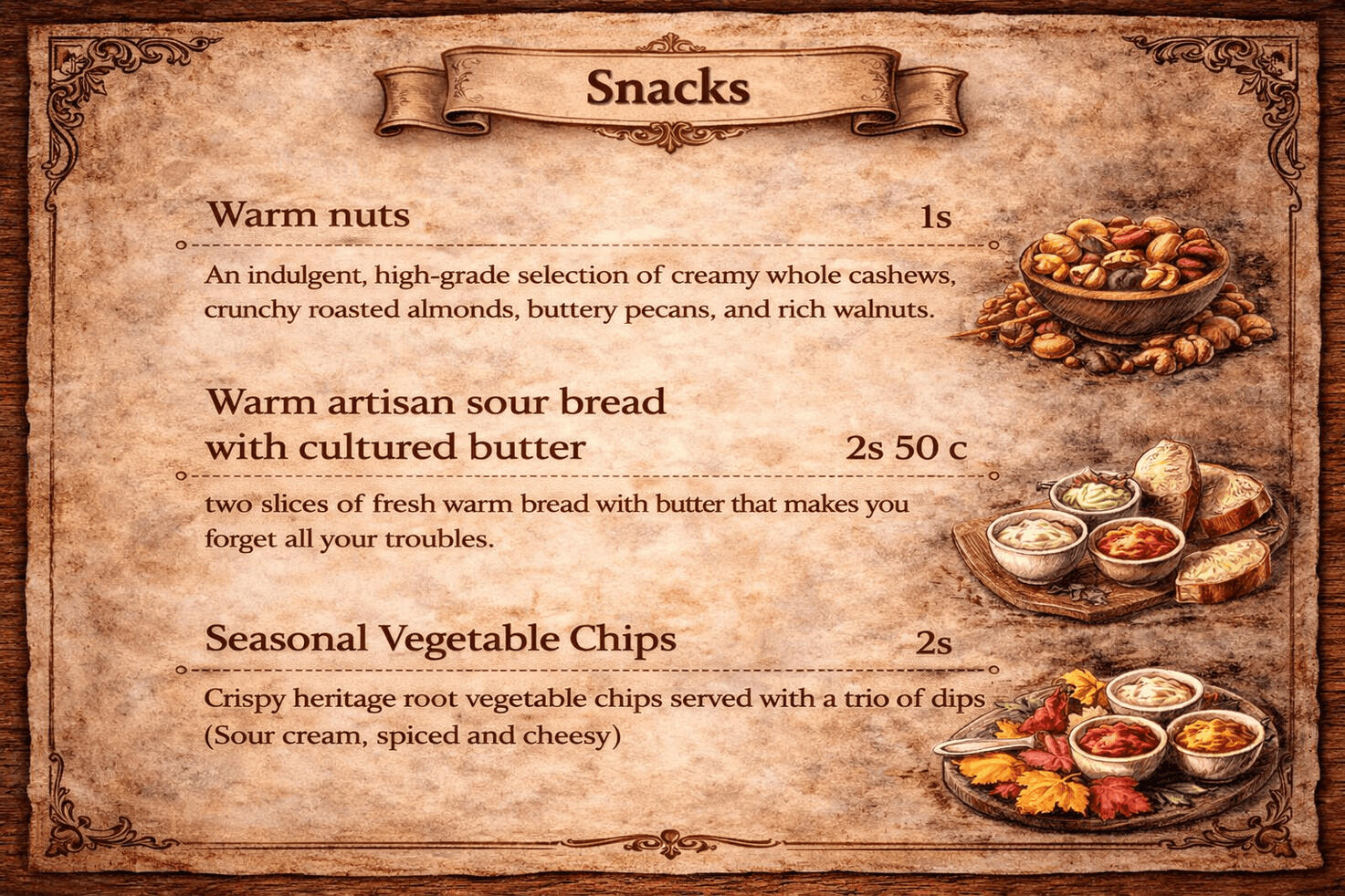 Drinks Menu