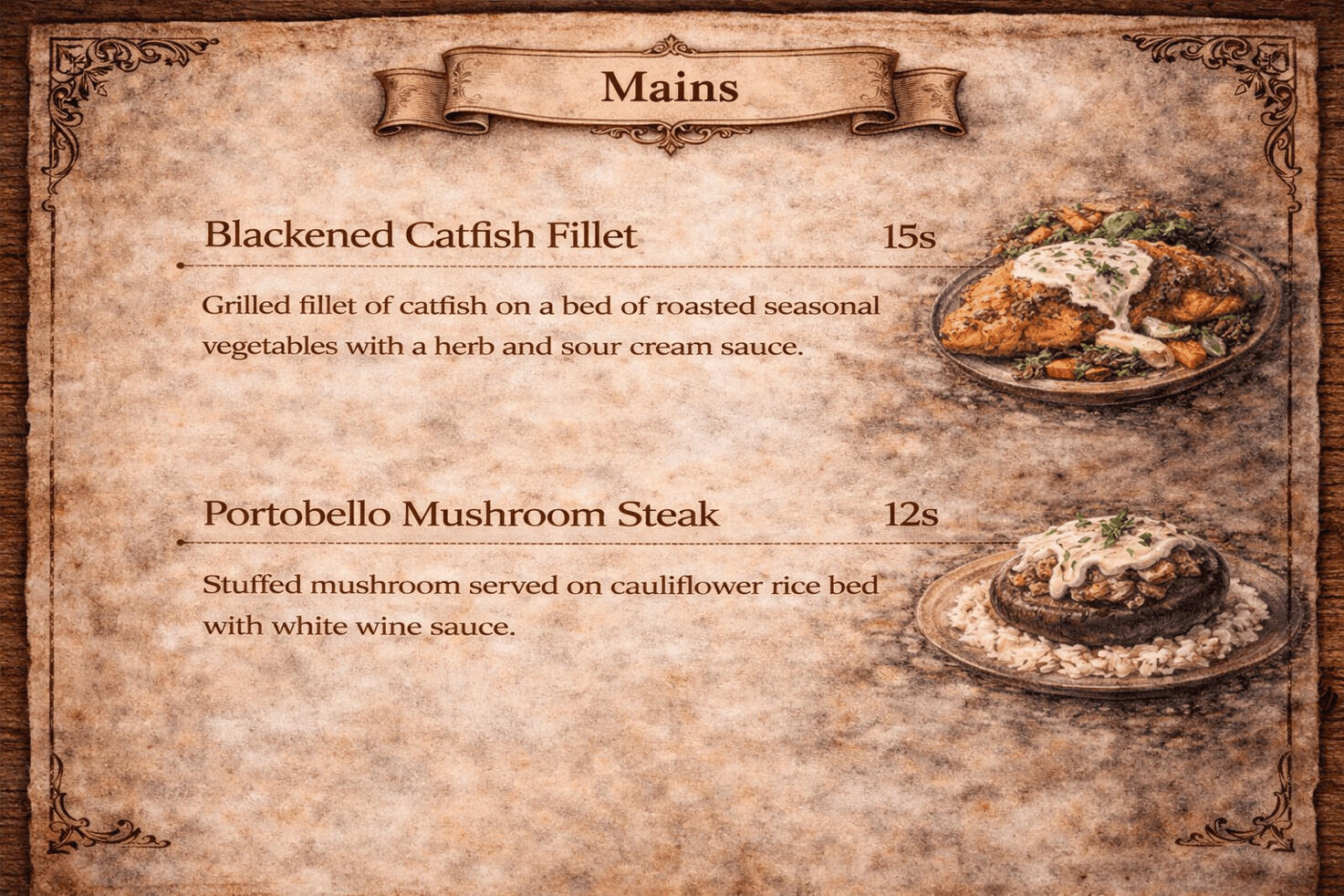 Drinks Menu
